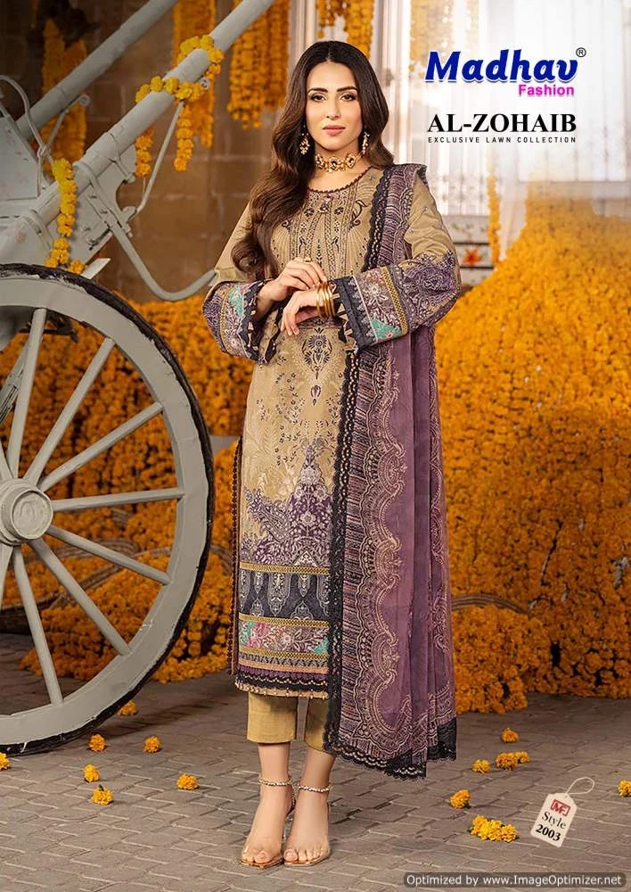 Madhav  Al-Zohaib Vol 2 Cotton Wholesale Readymade Pakistani Salwar Suit Catalog